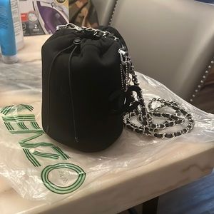 Authentic Chanel beauty bag made into crossbody.